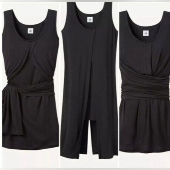 Cabi Beyond Tee  Black Multiway Convertible Scoop Neck Top Sz Small EUC - Picture 3 of 9